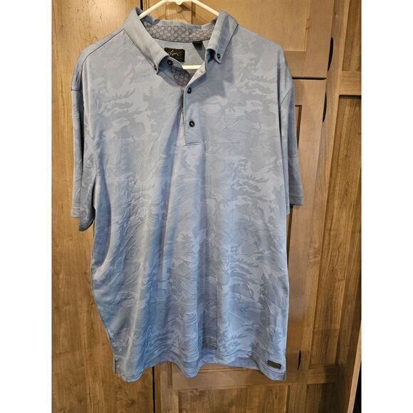 Greg‎ Norman Men's Blue Golf Shirt Polo Size XLarge  NWOT - Picture 1 of 4